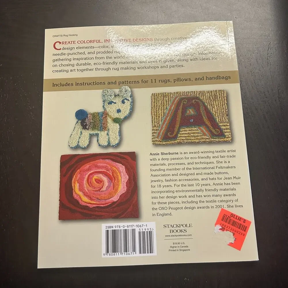 Designing Handmade Rugs Hooked Punched Prodded Projects Annie Sherburne
